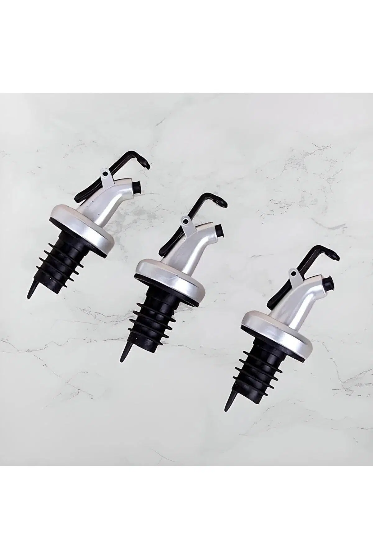 1 ADET Sızdırmaz Kapaklı Şişe Tıpası Yağdanlık Ucu 1x Gri