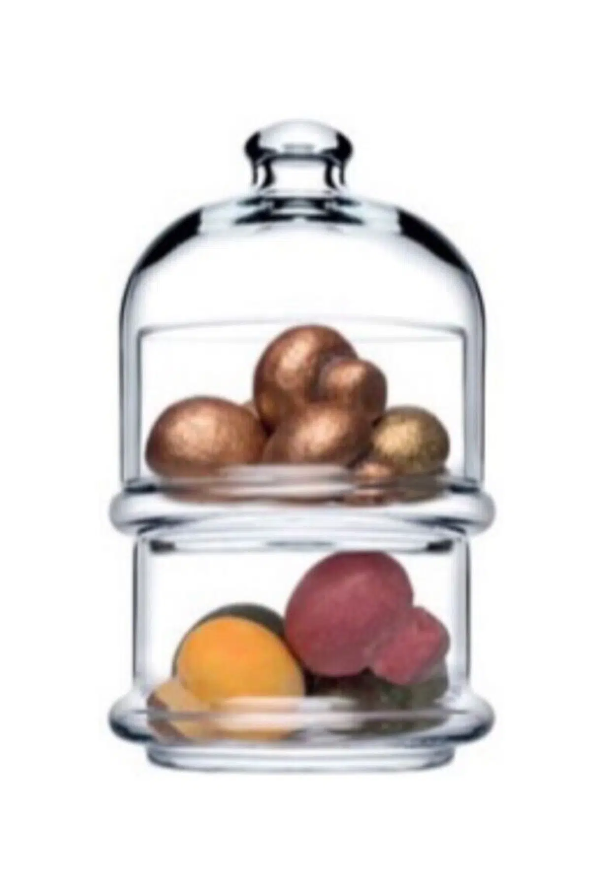 ''96985''villa Patisserie 2 Katlı Kapaklı Servis Kasesi (167CC_90CC)