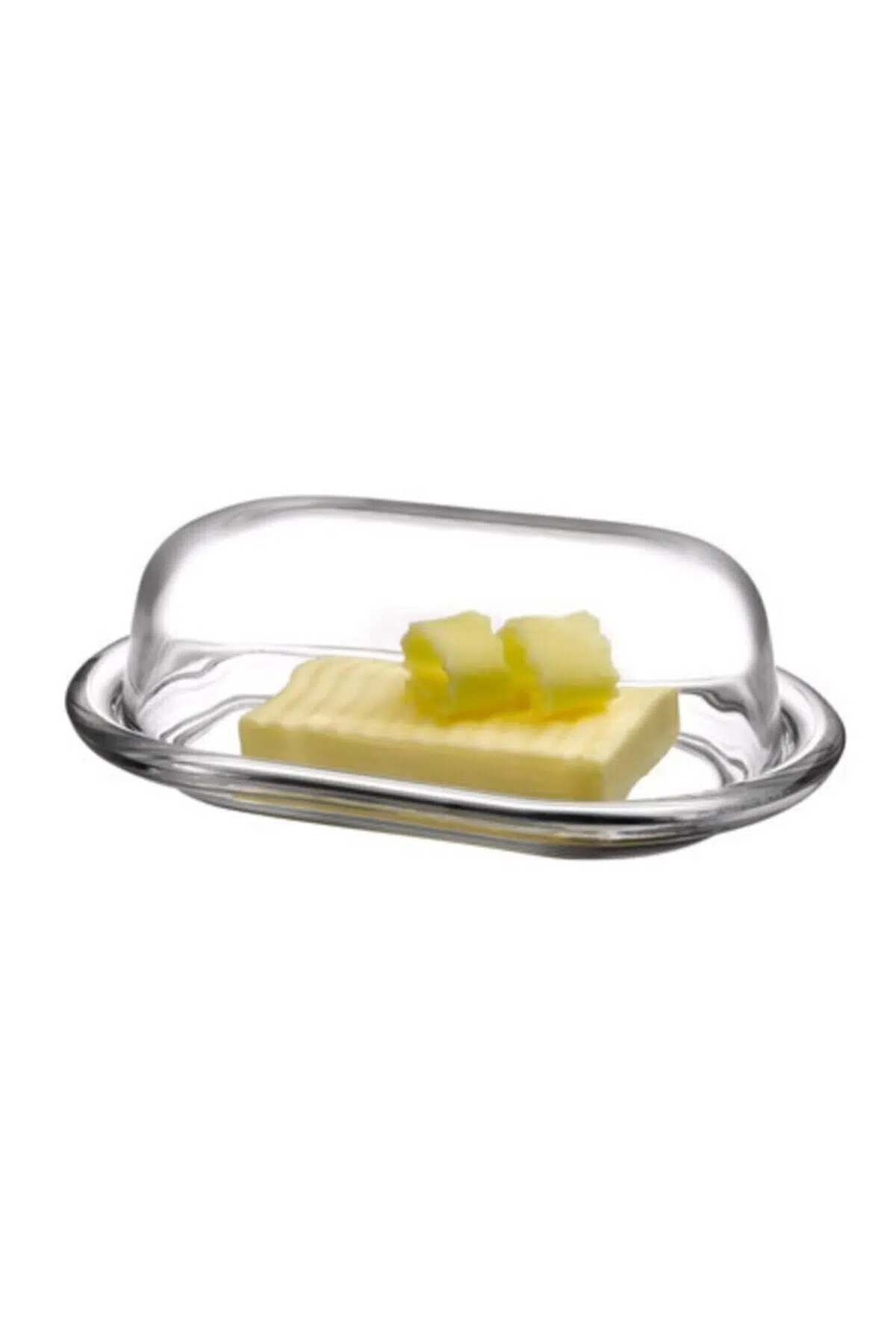 98402 Basic Cam Kapaklı Tereyağlık Peynir Kabı 2 Adet