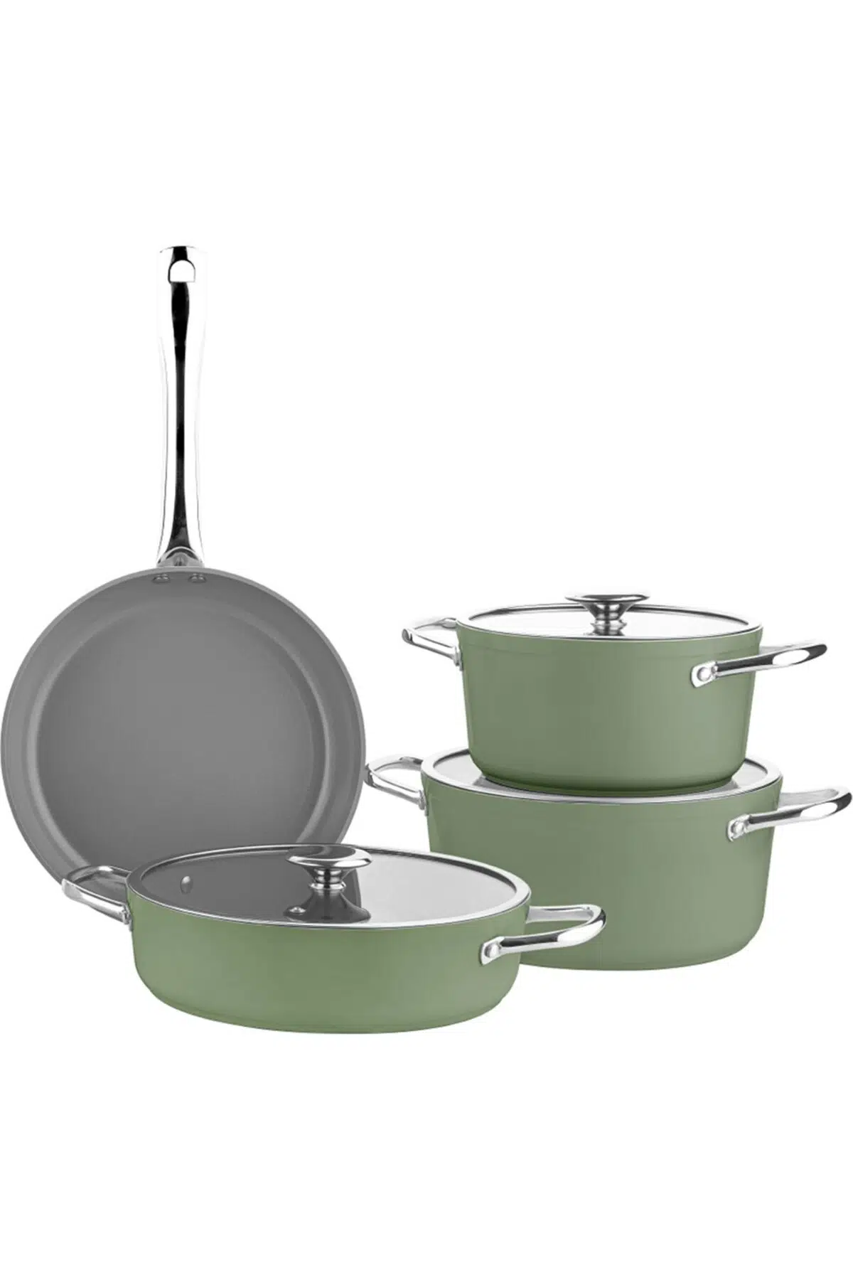 Bambum Tencere Seti Voyage Tencere Seti Yeşil