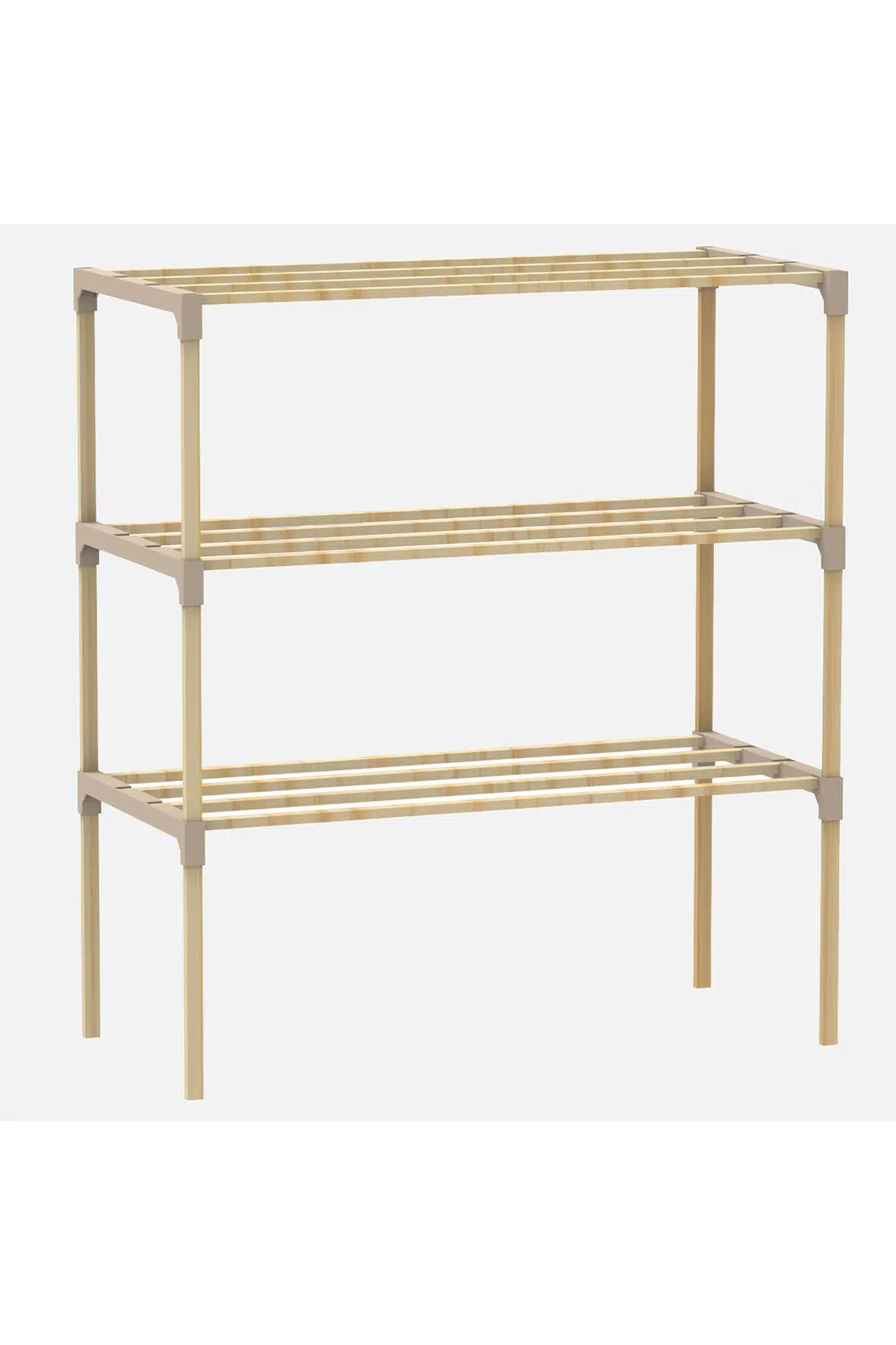 Fixwood Ahşap Çubuklu Ayakkabılık Fix-2039-3