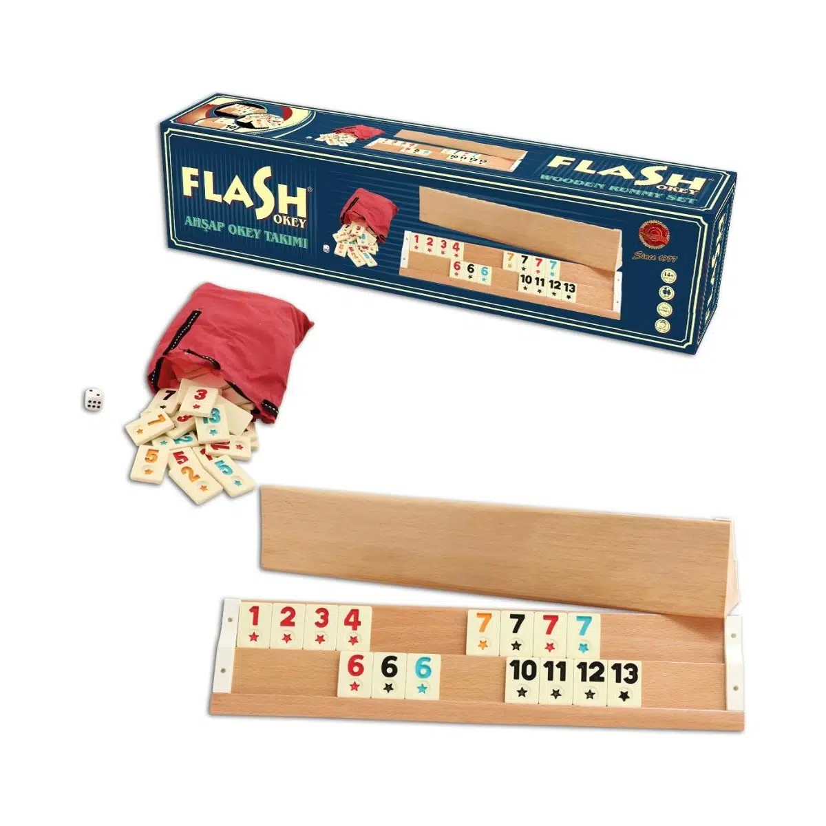 Flash Ağaç Okey Takımı