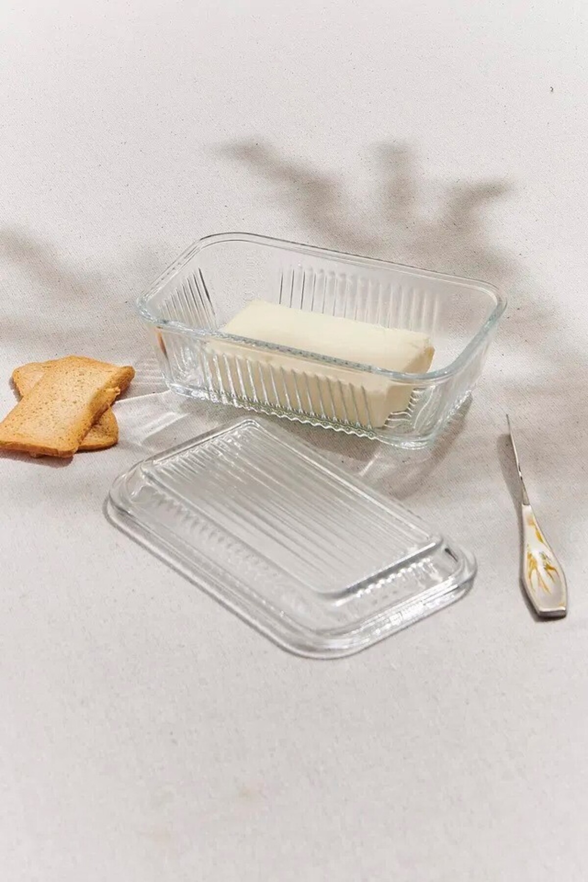 Frigo Tereyağlık Cam Saklama Kabı