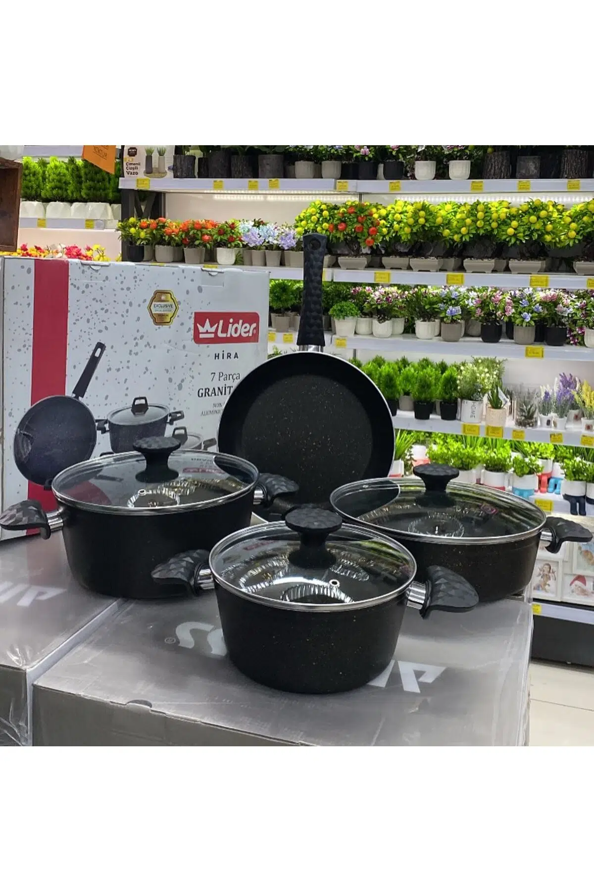 HİRA 7 PARÇA GRANİT SET