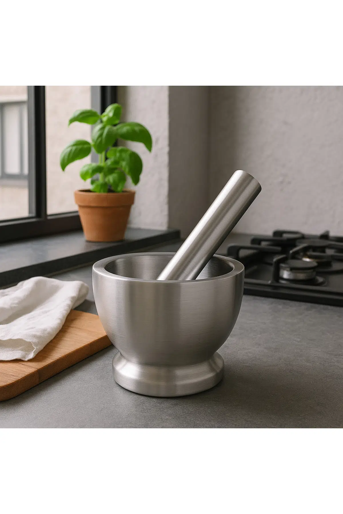 Paslanmaz Çelik Havan & Tokmak Seti